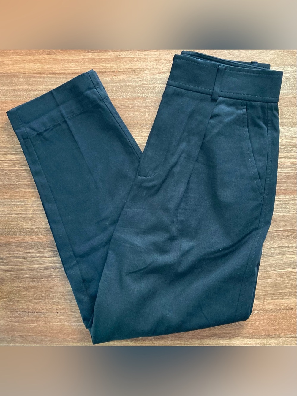 Everlane Black The Tencel Way-High Taper Pants